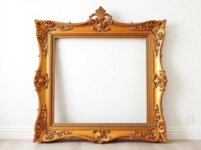 Cadre photo doré 40×50